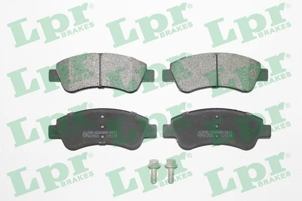 LPR jeu de plaquettes de frein pour 206 hdi 05/01> avant